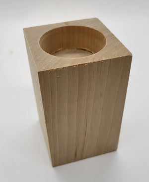 Block Style Candleholder