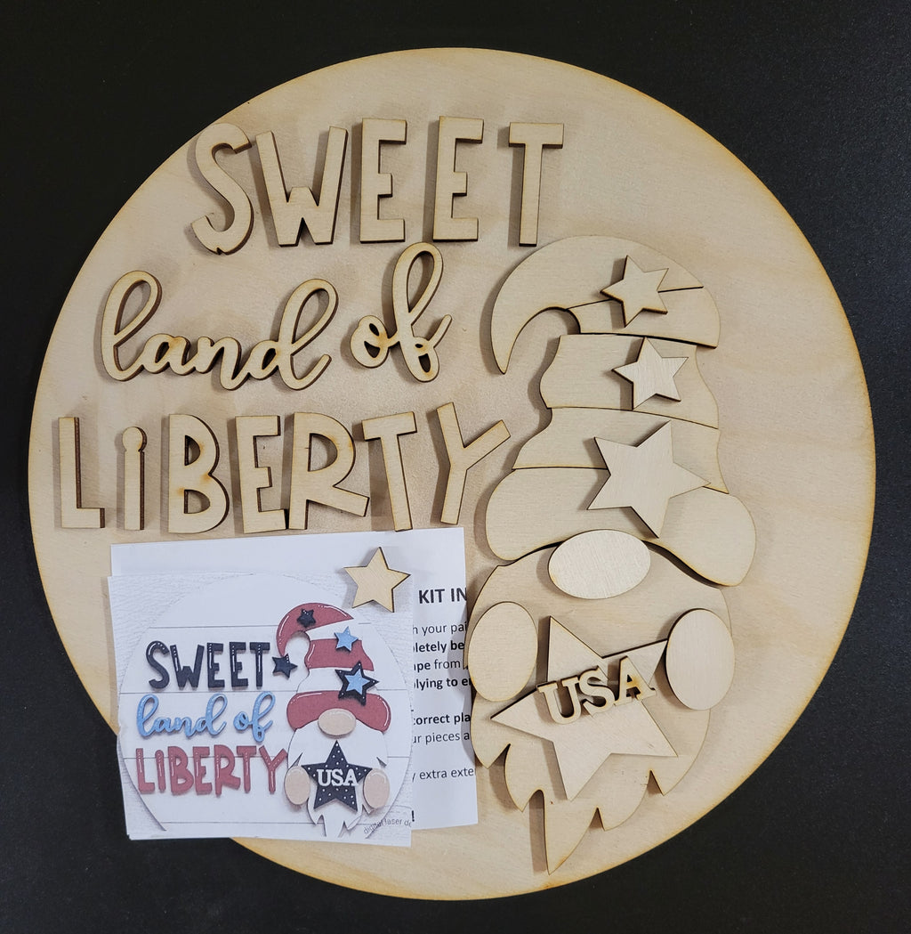 Sweet Land of Liberty Wood Kit