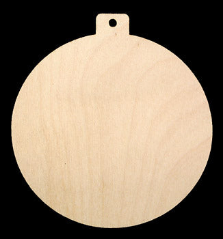 DIY Christmas Ornament - Round Unfinished Wood (4.25")