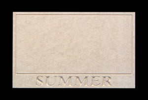 Plaque, Summer