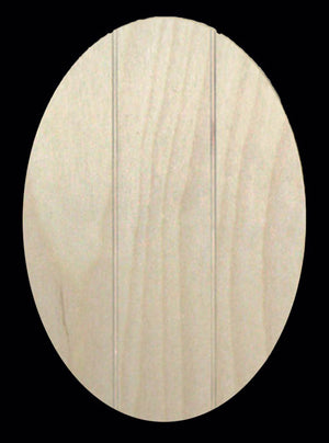 Plaque, Oval 3-slat