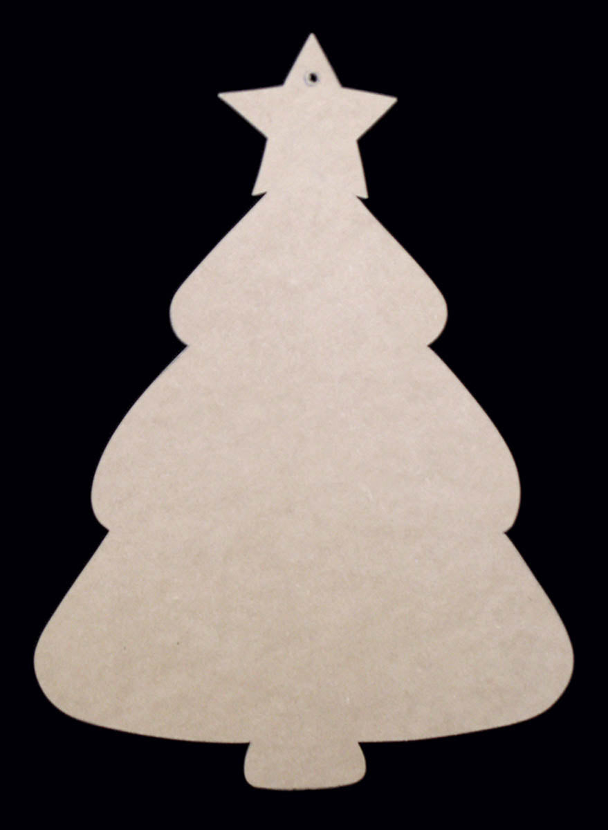 Plaque, Rounded Christmas Tree