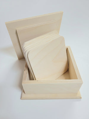 Coaster Box w/ 6 Coasters