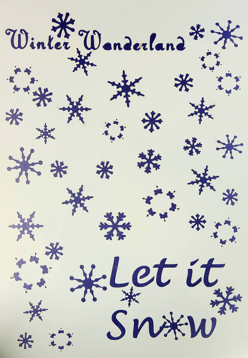 Stencil, Winter Wonderland by Elaina Appleby