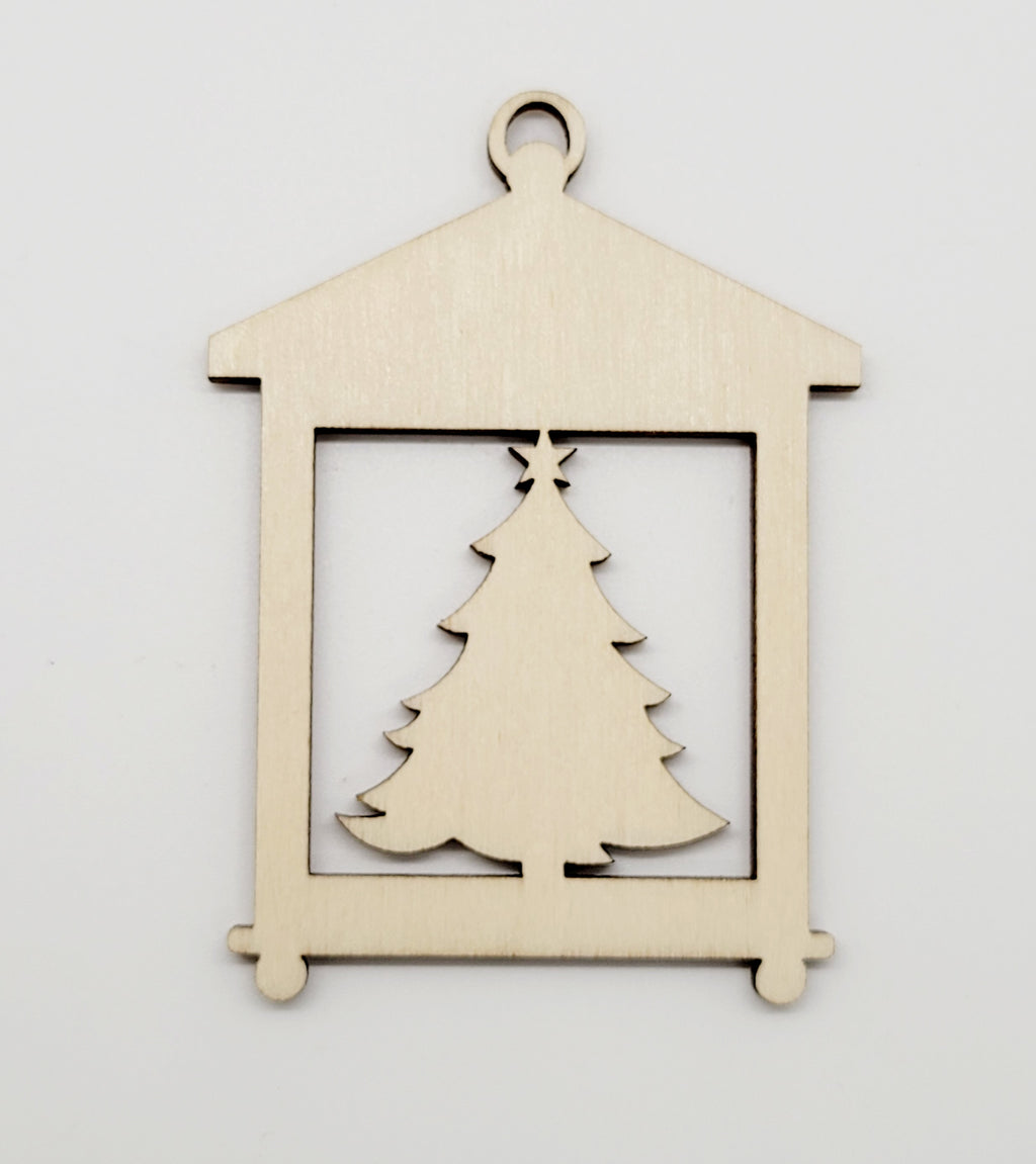 Square Christmas Tree Lantern