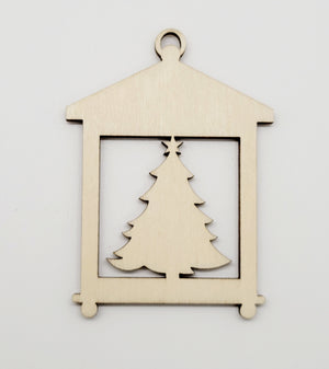 Square Christmas Tree Lantern