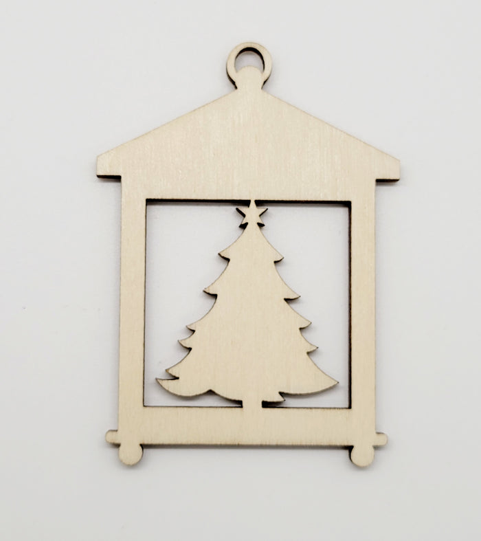 Square Christmas Tree Lantern