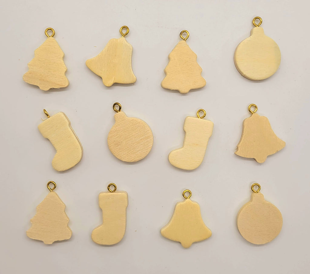 Mini Wood Ornament Set