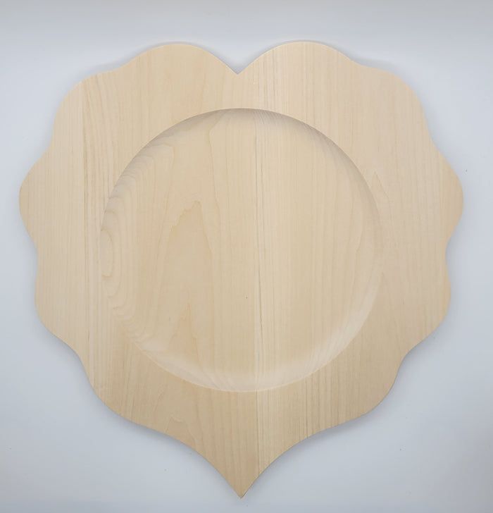 Scalloped Heart Plate