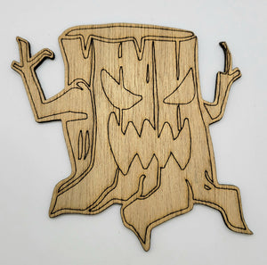 Jack-o-lantern Stump Cutout