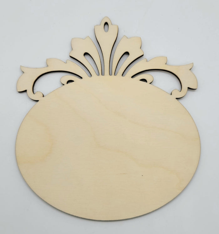 Sunburst Oval Ornament