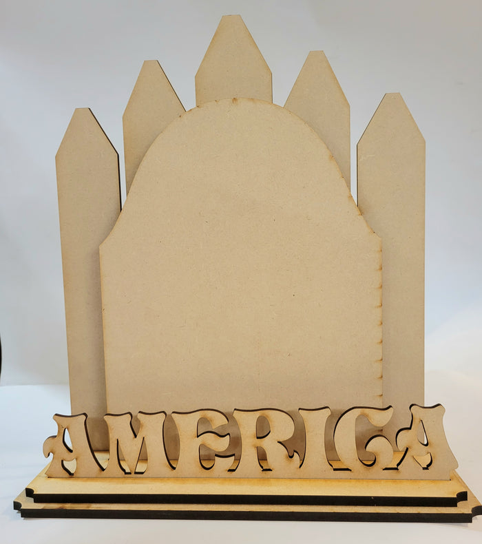 America Plaque w/ Base