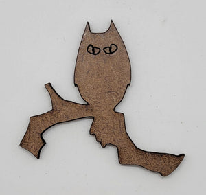 Perched Owl Cutout