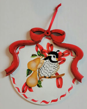 Ornament, Round with Ribbon