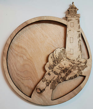 3D Lighthouse Plaque