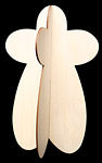 3-D Gingerangel table ornament, 7"