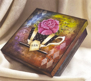 Mixed Media Tea Box Packet by Tracy Moreau