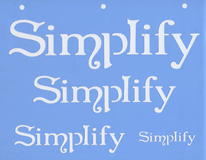 Stencil, Simplify