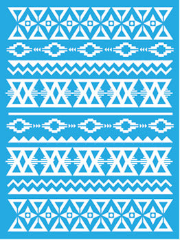 Stencil, Aztec Pattern