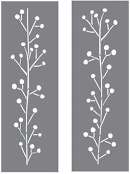 Stencil, Winterberries by DecoArt